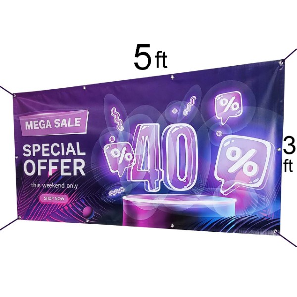 Vinyl Banner 3ft X 5ft