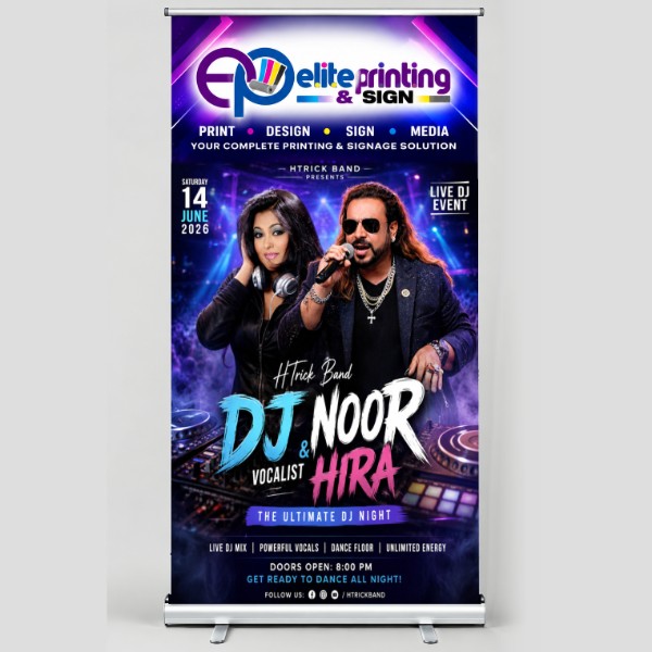 Roll Up Banner Stands 34" X 78 "